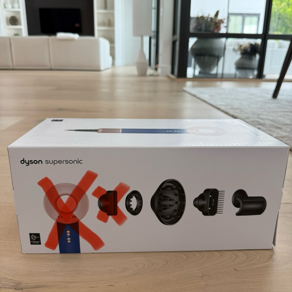 Dyson Blue and Pink Hair Accessory & Case